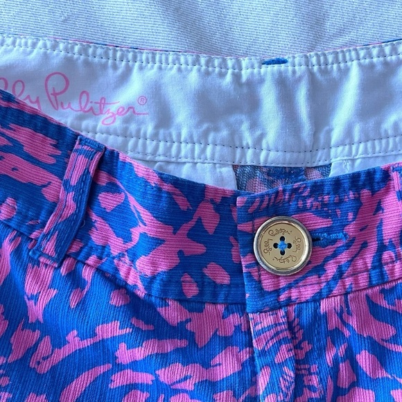 Lilly Pulitzer Callahan Rolling In Grass Zebra Shorts Size 0 - Picture 6 of 10